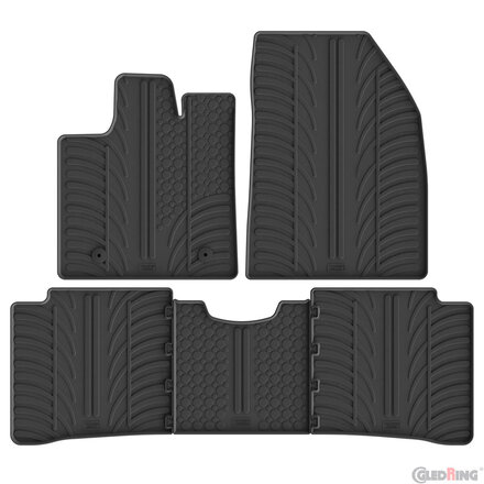Gledring Rubbermatten - BYD Atto 3 2022- (T profiel 5-delig)