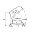 Hapro Hapro Boxer M (Zonder Platform) - Zwart - Trekhaakkoffer - 340 Liter - Hexagon Black - Bagagebox