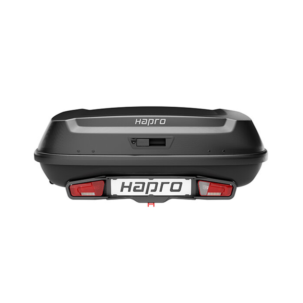Hapro Hapro Boxer M (Zonder Platform) - Zwart - Trekhaakkoffer - 340 Liter - Hexagon Black - Bagagebox