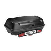 Hapro Boxer M (Zonder Platform) - Zwart - Trekhaakkoffer - 340 Liter - Hexagon Black - Bagagebox