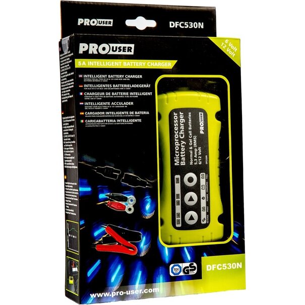 Pro-User Pro-User DFC530N - Intelligente acculader - 6V/12V