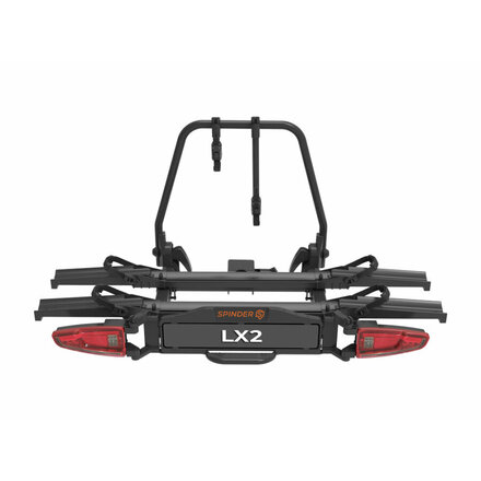 Spinder LX2 Fietsendrager -  2 E-bikes -  15 Kg - Voor brede banden en frames - Brede U-beugel - Zwart - 2025 Model