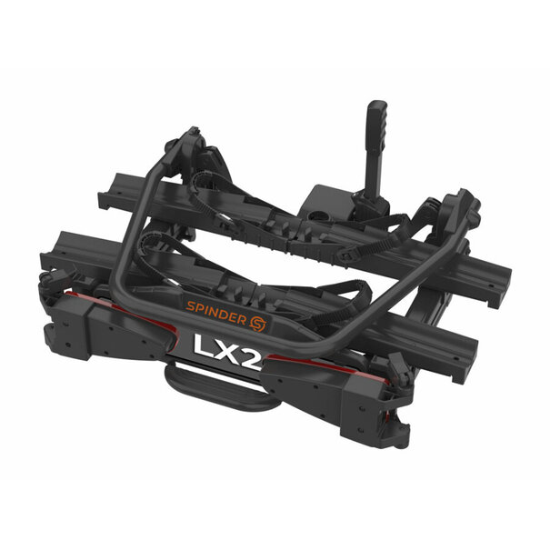 Spinder Spinder LX2 Fietsendrager -  2 E-bikes -  15 Kg - Voor brede banden en frames - Brede U-beugel - Zwart - 2025 Model