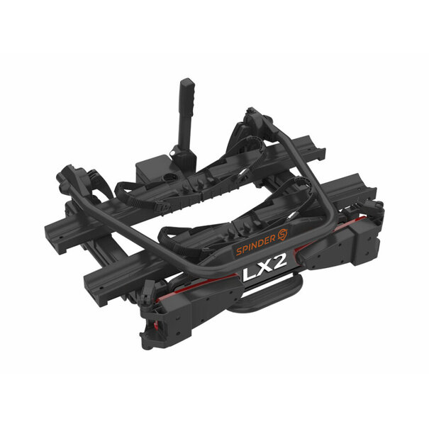 Spinder Spinder LX2 Fietsendrager -  2 E-bikes -  15 Kg - Voor brede banden en frames - Brede U-beugel - Zwart - 2025 Model