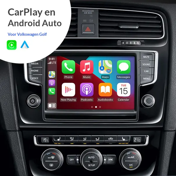 CarOptions CarPlayBox Volkswagen - Integreerd naadloos Carplay & Android Auto op je originele scherm - Draadloos en bedraad