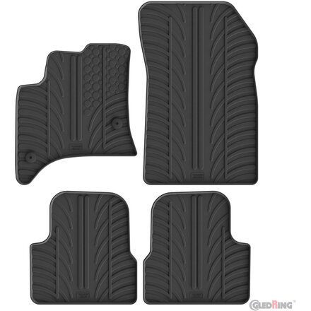 Gledring Rubbermatten Alfa Romeo Junior MHEV 2024- (T profiel 4-delig + montageclips)