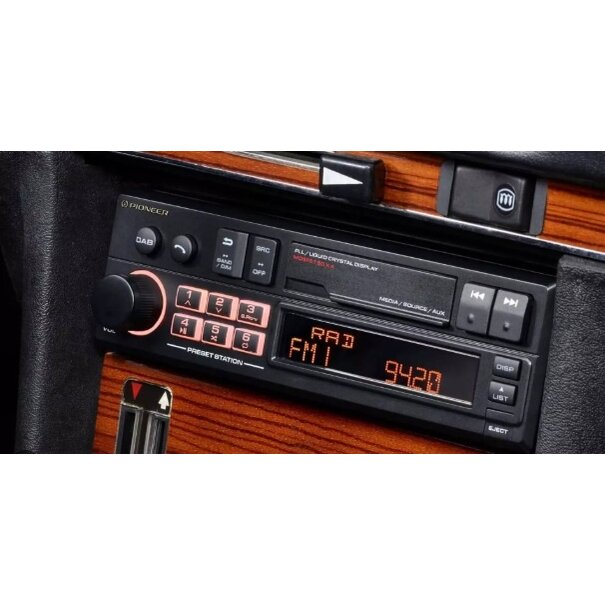 Pioneer Pioneer SXT-C10PS -  1-DIN retro-autoradio - Speciaal ontwikkeld voor klassiekers en oldtimers