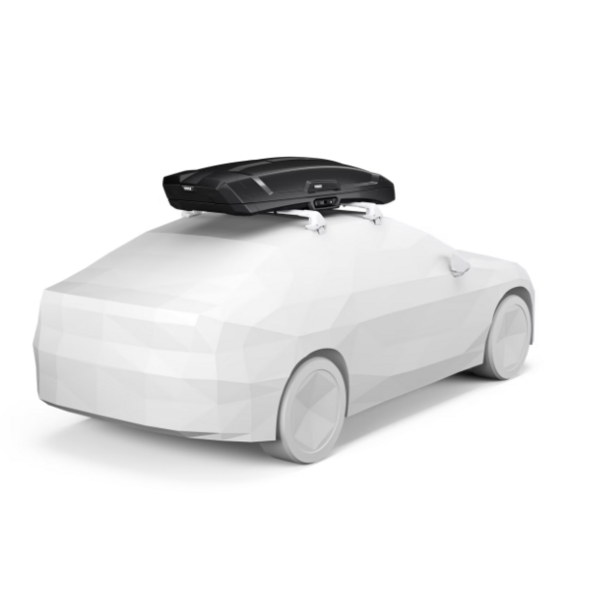 Thule Thule Vector M - Dakkoffer - 360 Liter - Zwart metallic - Geïntegreerde verlichting en vilten voering