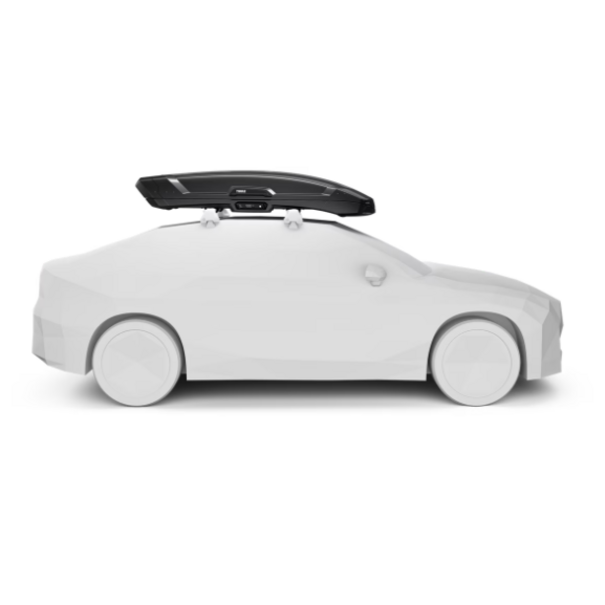 Thule Thule Vector M - Dakkoffer - 360 Liter - Zwart metallic - Geïntegreerde verlichting en vilten voering