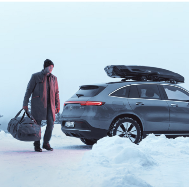 Thule Thule Vector L - Dakkoffer - 430 Liter - Titaan Mat - Geïntegreerde verlichting en vilten voering