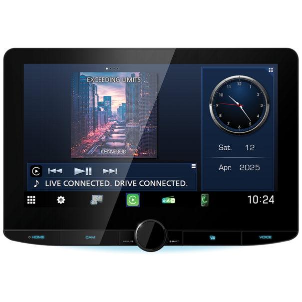 Kenwood Kenwood DMX9724XDS - Multimedia Systeem - Camperversie -  10.1'' Scherm - Draadloos Carplay & Android Auto - 1DIN Chassis