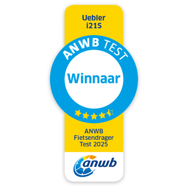 Uebler Uebler i21s  Fietsendrager 2026 - incl. gratis reclametas  -  60°  Kantelbaar