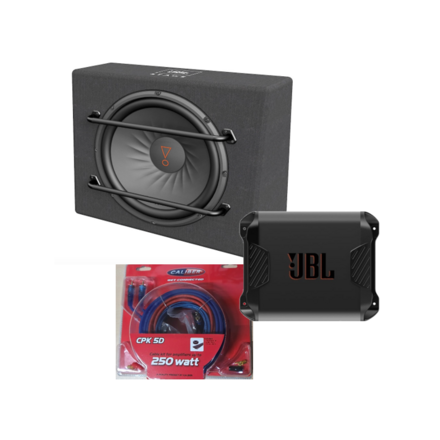 JBL Stage 3 Package - Car Audio Set - 1000 Watt Subwoofer - A652 Versterker- Kabelset