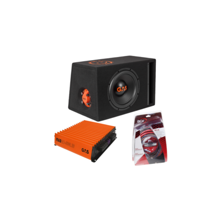 GAS Audio MAD - Subwoofer set MAD B2-110 (gepoort) + MAD A1-500.1D + WK-20