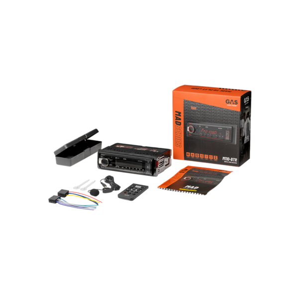 Gas Audio Power MAD M110BTR - Autoradio - 1 DIN - BT / USB / AUX / RDS