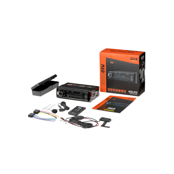 Gas Audio Power MAD M120BTD Autoradio - 1 DIN - BT / USB / AUX / DAB