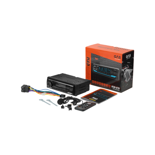 Gas Audio Power GAS Audio MAD M130BTN Autoradio - 1 DIN - BT / USB / AUX / DSP / RDS