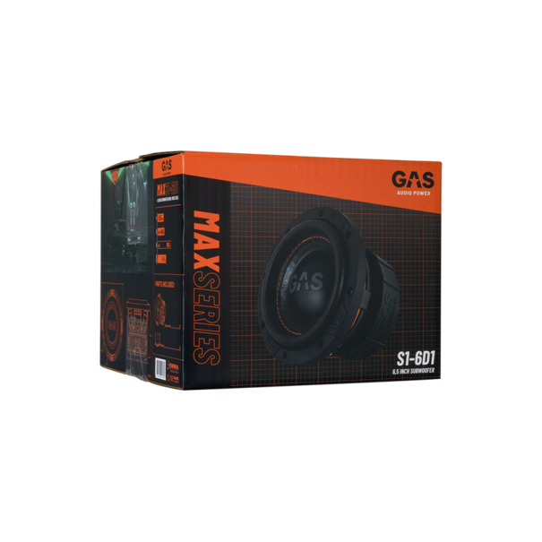 Gas Audio Power GAS Audio MAX S1-6D1 Subwoofer - 16,5 cm - 2x1 Ohm - 800 Watt Max.