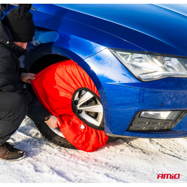 Amio Textiel sneeuwkettingen M - EN16662-1 Önorm V5121 - 2 stuks -Sneeuwsokken