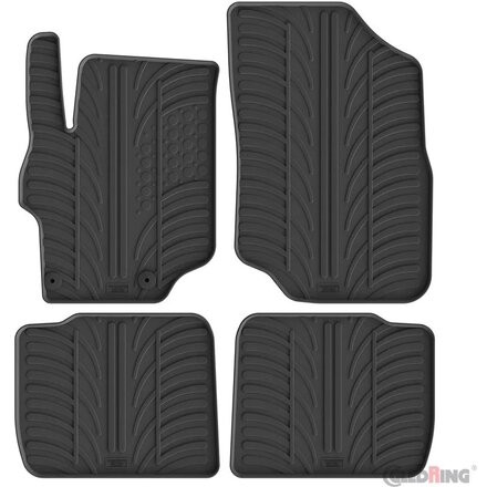 Gledring Rubbermatten - Citroën C-Elysee / Peugeot 301 2012- T profiel 4-delig + montageclips