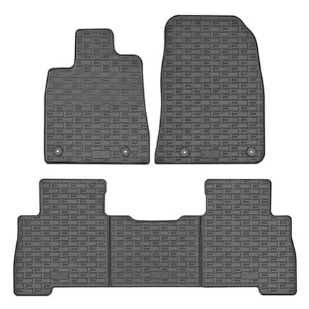 CIKCAR Rubbermatten - Maxus eTerron 9 Pick-up 2024- 5-delig + montagesysteem