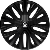 Sparco Wieldoppen Modena - 15-inch - Zwart - Set van 4 stuks