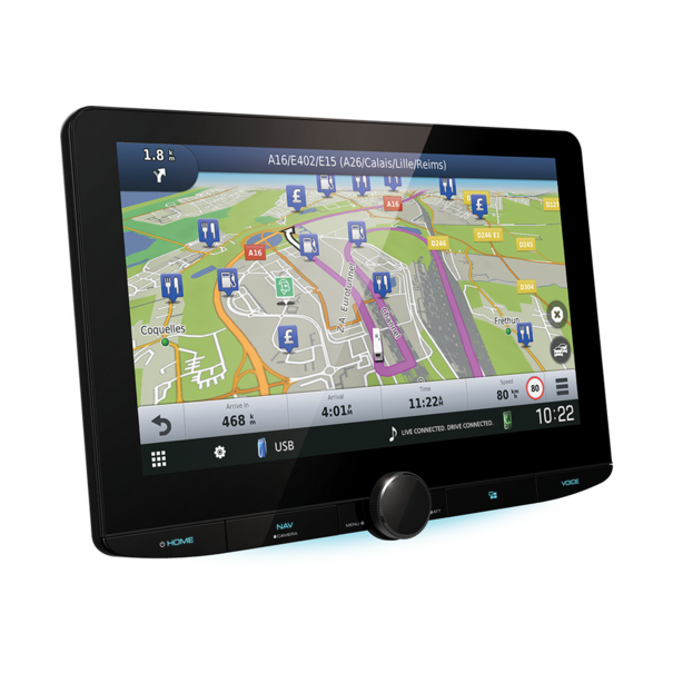 Kenwood Kenwood DNR992RVS - Multimediasysteem voor Camper & Vrachtwagen - Zwevend 10.1" HD scherm - Apple CarPlay & Android Auto