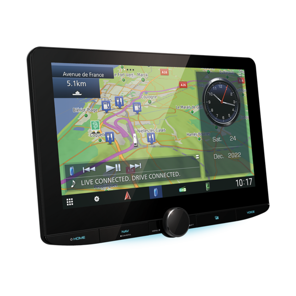 Kenwood Kenwood DNR992RVS - Multimediasysteem voor Camper & Vrachtwagen - Zwevend 10.1" HD scherm - Apple CarPlay & Android Auto