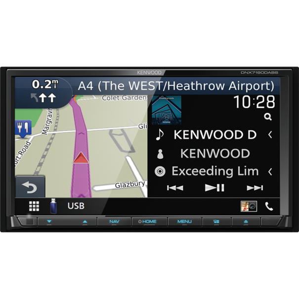Kenwood Kenwood DNX7190DABS - Multimediasysteem - 2 DIN - 7.0" WVGA scherm - Apple CarPlay & Android Auto