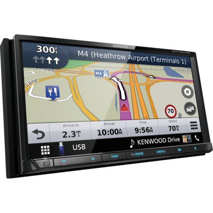 Kenwood DNX7190DABS - Multimediasysteem - 2 DIN - 7.0" WVGA scherm - Apple CarPlay & Android Auto