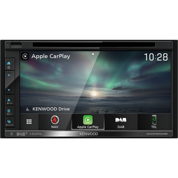 Kenwood Kenwood DNX5190DABS - Multimediasysteem - 2 DIN - 6.8" WVGA scherm - Apple CarPlay & Android Auto