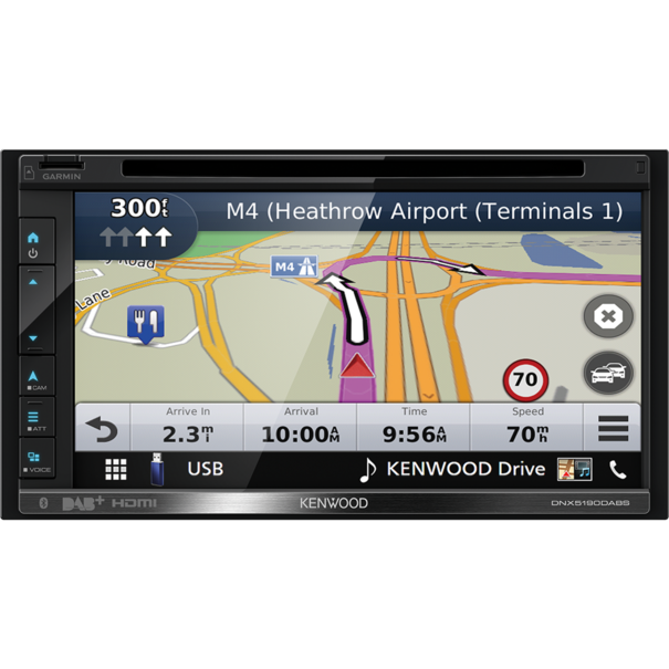 Kenwood Kenwood DNX5190DABS - Multimediasysteem - 2 DIN - 6.8" WVGA scherm - Apple CarPlay & Android Auto