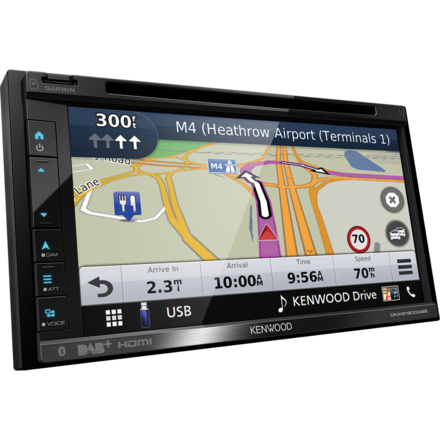 Kenwood DNX5190DABS - Multimediasysteem - 2 DIN - 6.8" WVGA scherm - Apple CarPlay & Android Auto