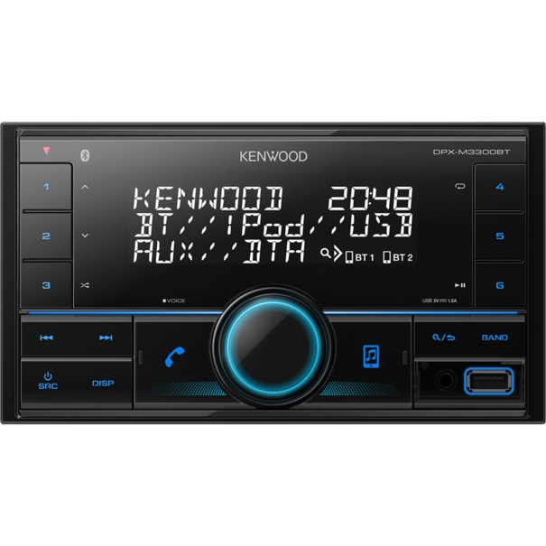 Kenwood Kenwood DPX-M3300BT - 2-DIN Media Receiver - Radio/CD/USB/MP3