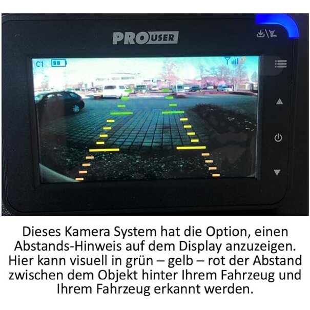 Pro-User Pro-User DRC4311 - Solar draadloze achteruitrijcamera - 4.3 LCD display