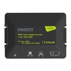 SCM30 MPPT lader - Laadstroomregelaar - Ideaal voor campers, caravans, boten en off-grid installaties