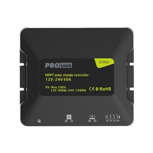 SCM60 MPPT lader - Laadstroomregelaar - Via Bluetooth en Pro-User Power App