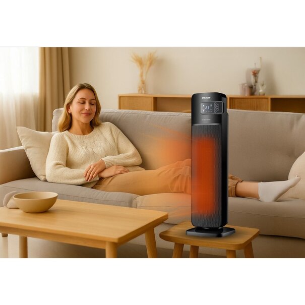 Stealth Stealth ST-TF1200W Hot en Cool Tower Fan - Compacte 2-in-1 verwarming en verkoeling  - Torenventilator