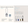 Stealth Stealth ST-BF105 Bladeless Fan - HEPA Filter - Compacte 3- in-1 Luchtreiniging, verwarming en verkoeling