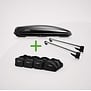 G3 Dakdrager CLOP Airflow 110cm + Dakkoffer Hapro Traxer 8.6 Antraciet 530 Liter + Hapro tassenset - COMBI DEAL!!