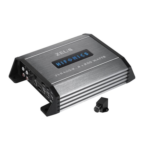 Hifonics  Hifonics ZXR400/2 - Klasse D -  2 Kanaals versterker - 400 Watt RMS