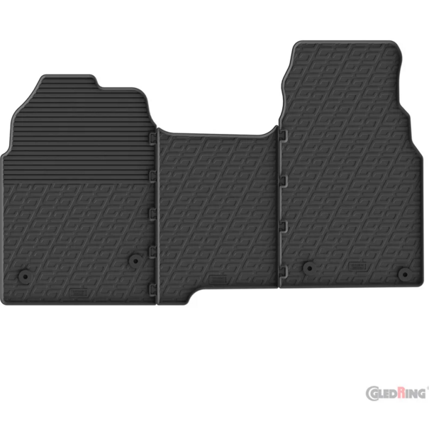Gledring Gledring Rubbermatten Volkswagen Transporter T7 Cargo 2024- (G profiel 3-delig + montageclips)