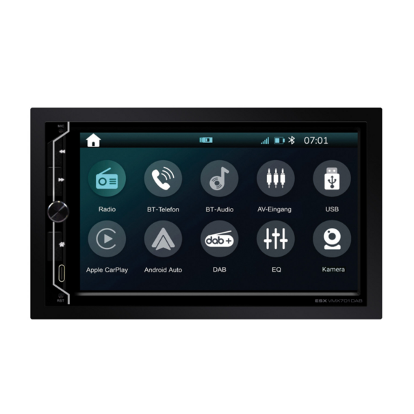 ESX ESX VMX701DAB – 7 inch - 2-DIN autoradio - DAB+ - Apple CarPlay & Android Auto - MODEL 2026!