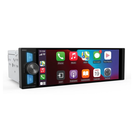 ESX Vision VMX601DAB – 6,3 inch / 16 cm Display - 1-DIN autoradio - DAB+ - Apple CarPlay & Android Auto - MODEL 2026!