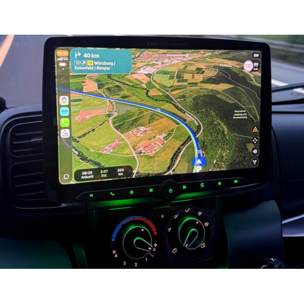 ESX ESX Vision VMX1401DAB – 14 inch / 35,5 cm scherm - 1-DIN autoradio - DAB+ - Apple CarPlay & Android Auto - Multimedia - MODEL 2026!