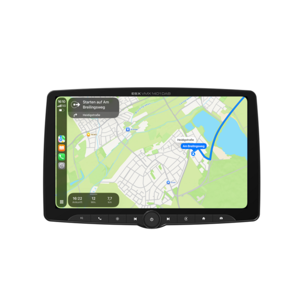ESX ESX Vision VMX1401DAB – 14 inch / 35,5 cm scherm - 1-DIN autoradio - DAB+ - Apple CarPlay & Android Auto - Multimedia - MODEL 2026!