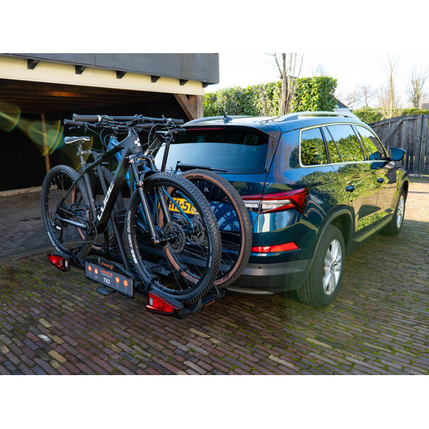 Spinder Spinder TX2 fietsendrager -  2 Fietsen en uitbreidbaar naar 3 fietsen - Kantelbaar - 17 kg
