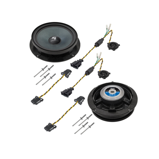 Hifonics  Hifonics ZSV6.2 -   16.5 cm - 2-weg componentluidsprekers, geschikt voor veel VW-, Seat- en Skoda-modellen