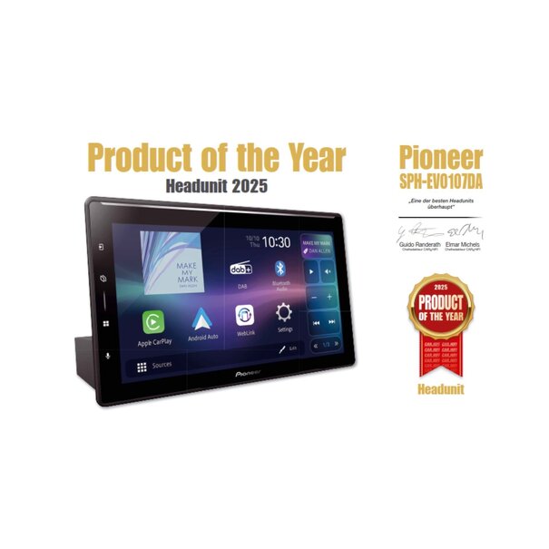 Pioneer Pioneer SPH-EVO107DABUNI - 10,1 inch - Apple CarPlay®/Android Auto™