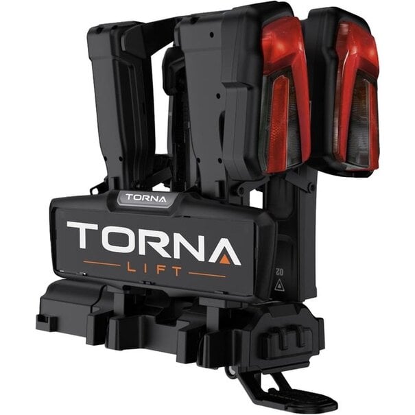 Torna TORNA Lift 2 - Inclusief uitschuifbare oprijgoot - Trekhaak Fietsendrager - 2 E-bikes Opvouwbaar - Kantelbaar tot 90 graden  - MODEL 2027!!